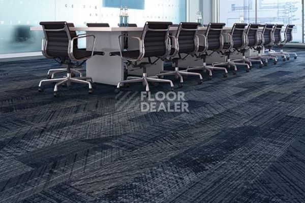 Ковровая плитка Flotex Refract planks 137003 sapphire фото 1 | FLOORDEALER